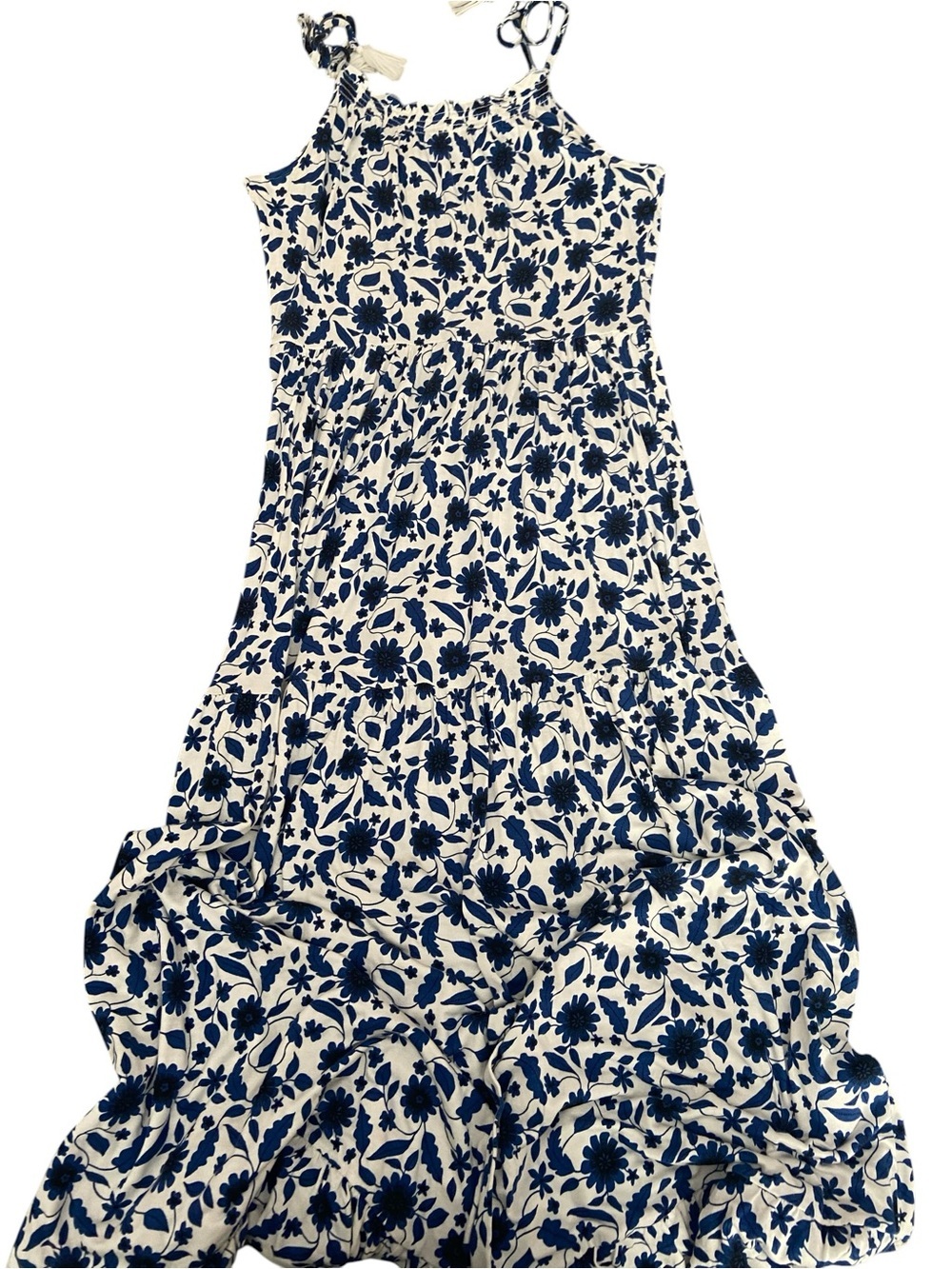 LOFT BEACH PRINTED MAXI DRESS SIZE MEDIUM